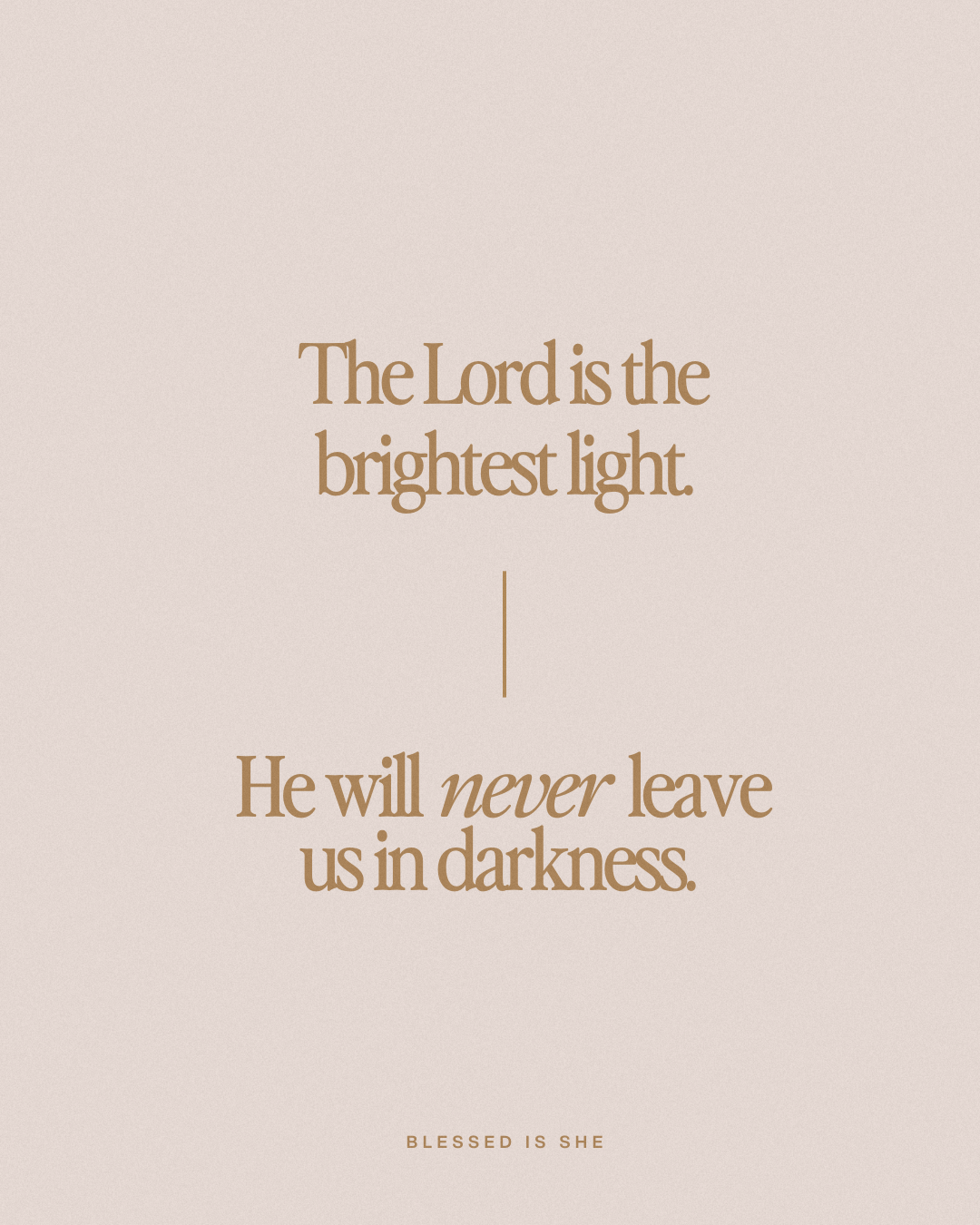 The True Light is Shining