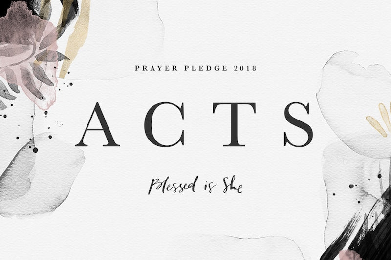 2018 Prayer Pledge Introduction - Blessed Is She