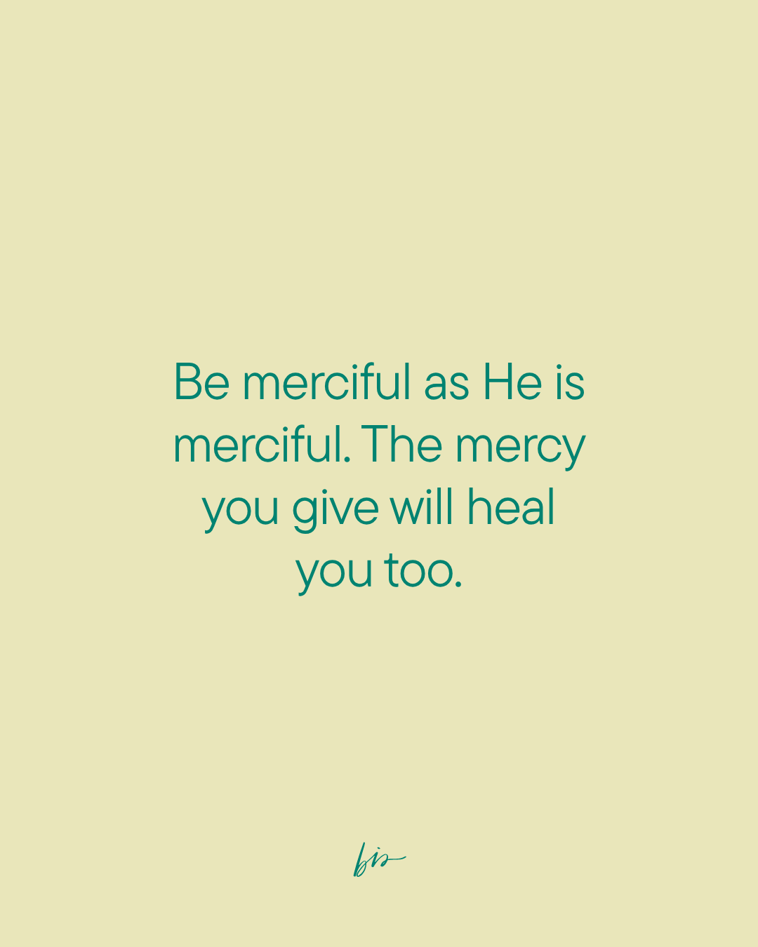 The Mandate of Mercy