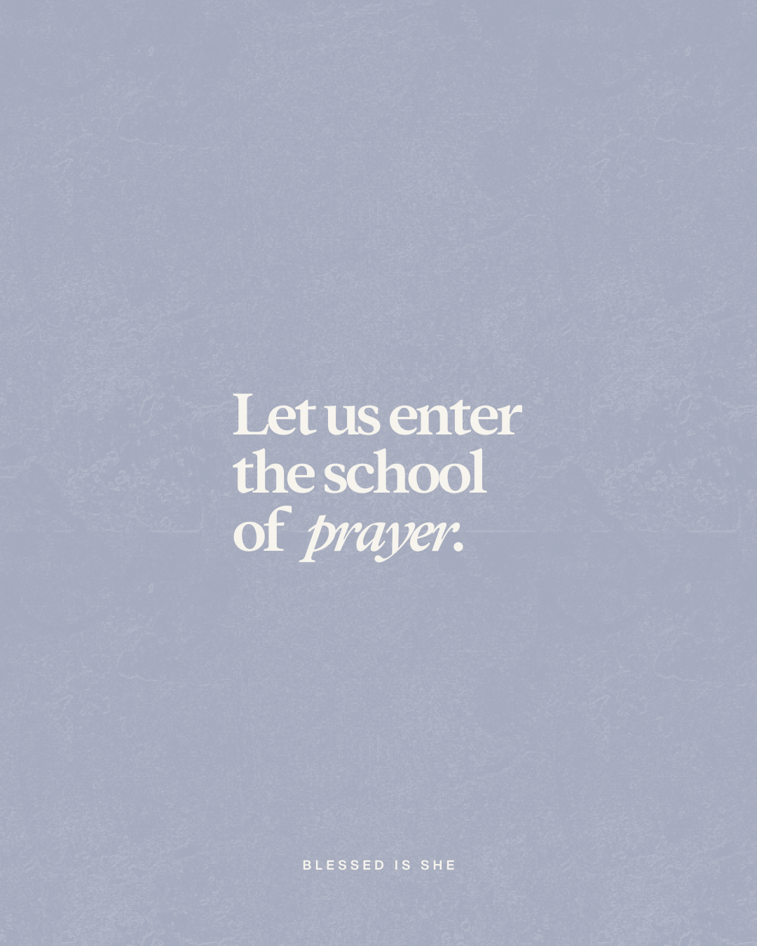 From the School of Suffering to the School of Intimacy