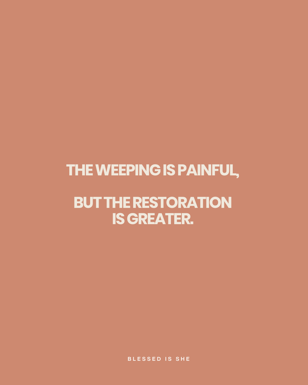 A Weeping Sweep of Love