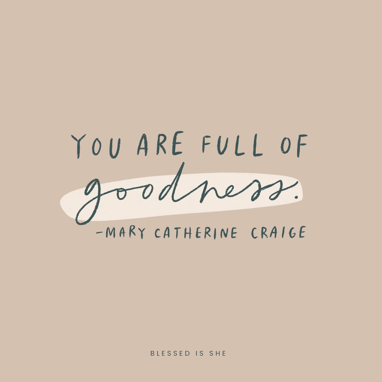 Convinced of Your Goodness