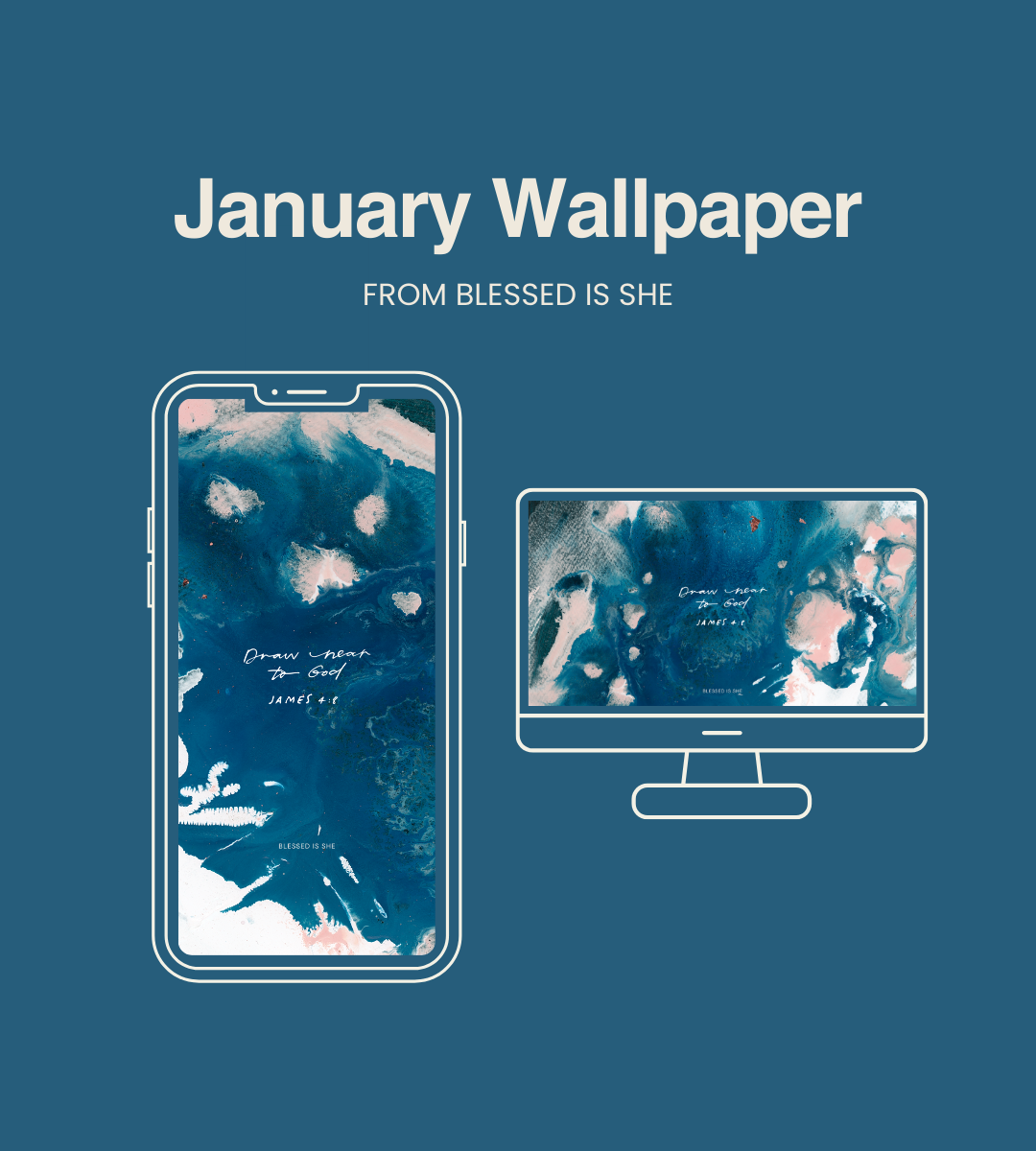 Monthly Wallpaper from Blessed is She // 397