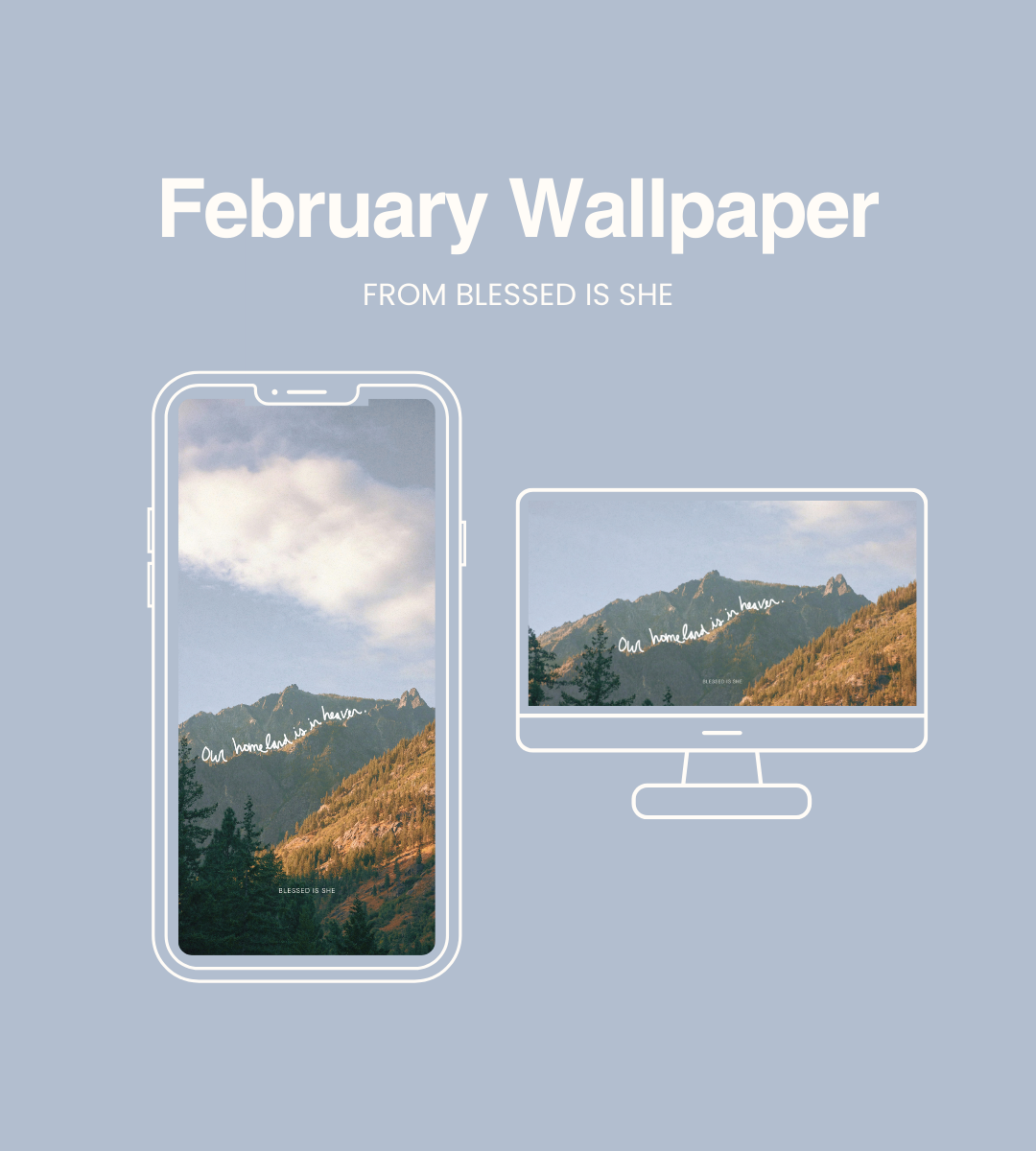 Monthly Wallpaper from Blessed is She // 399