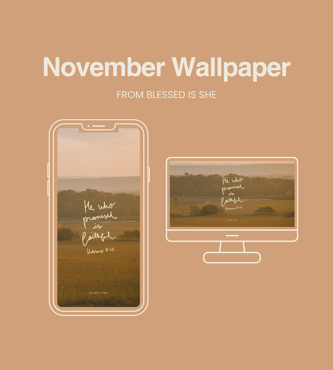 Monthly Wallpaper from Blessed is She // 395