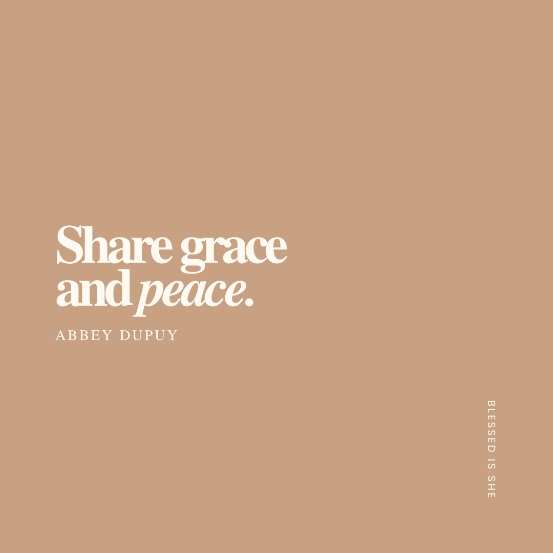 Sharing Grace and Peace
