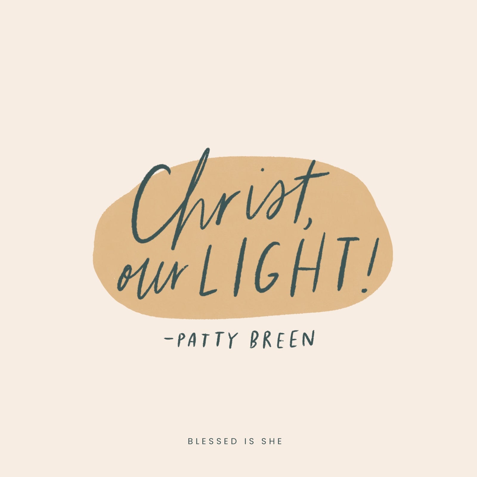 Jesus, Our Flashlight - Blessed Is She