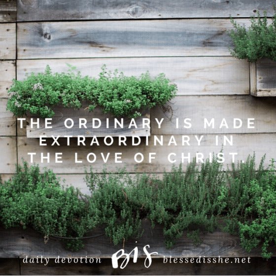 Live the Ordinary Extraordinarily - Blessed Is She