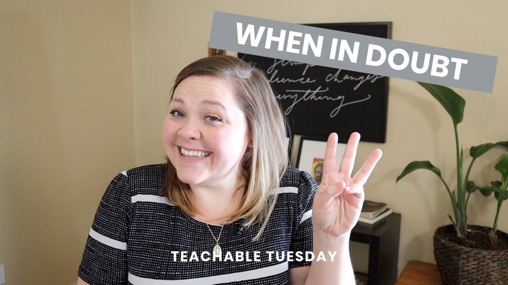 What To Do When You Are Doubting // teachable tuesday YouTube cover