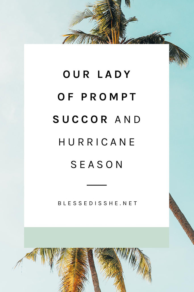 Our Lady of Prompt Succor and Hurricane Season - Blessed Is She