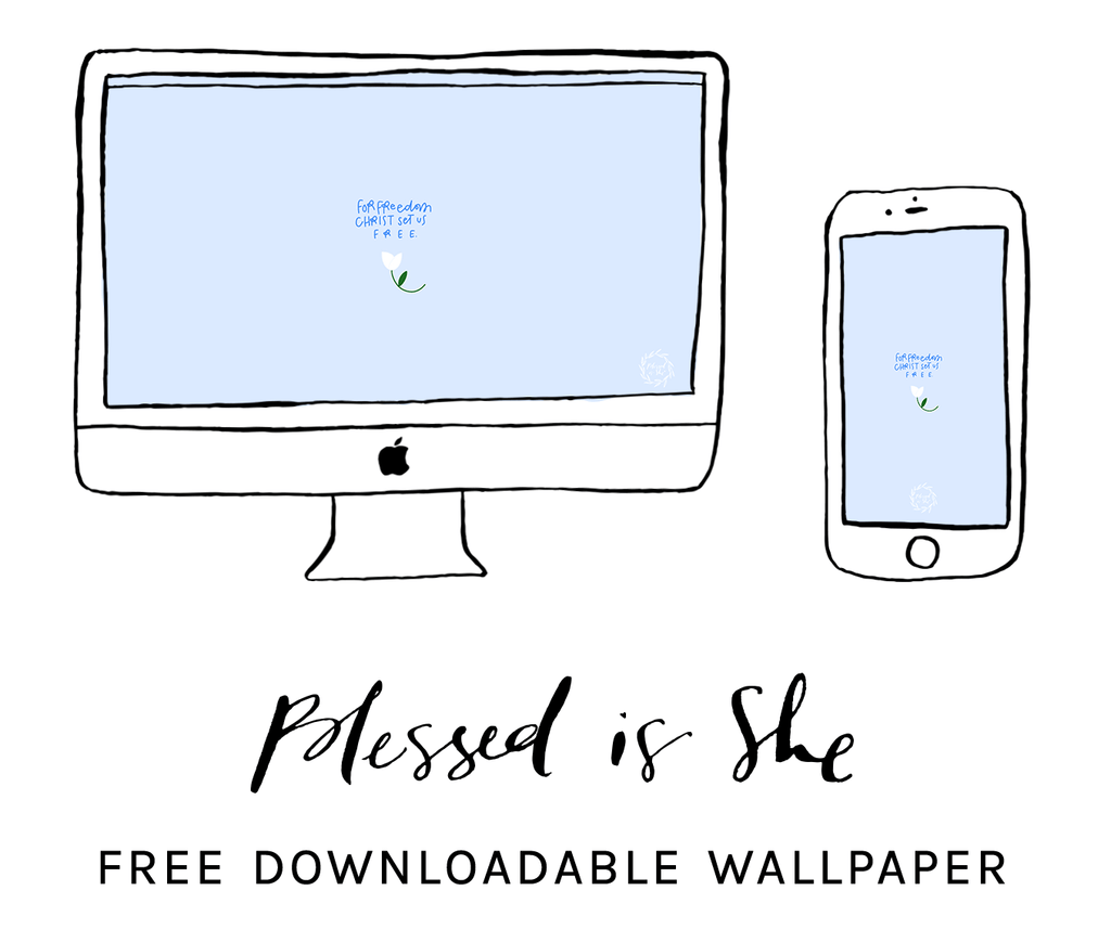 Weekly Wallpaper // 182 - Blessed Is She