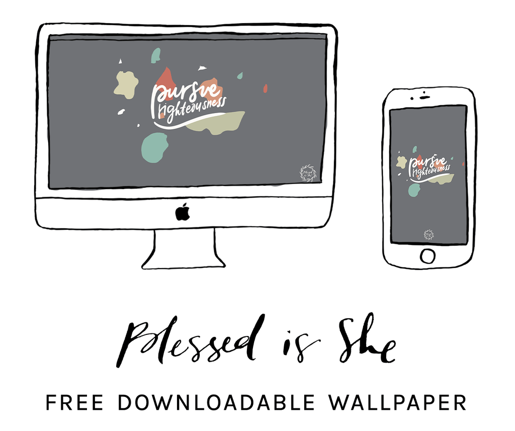 Weekly Wallpaper // 195 - Blessed Is She
