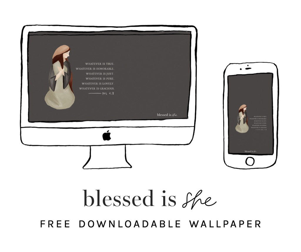 Weekly Wallpaper // 246 - Blessed Is She