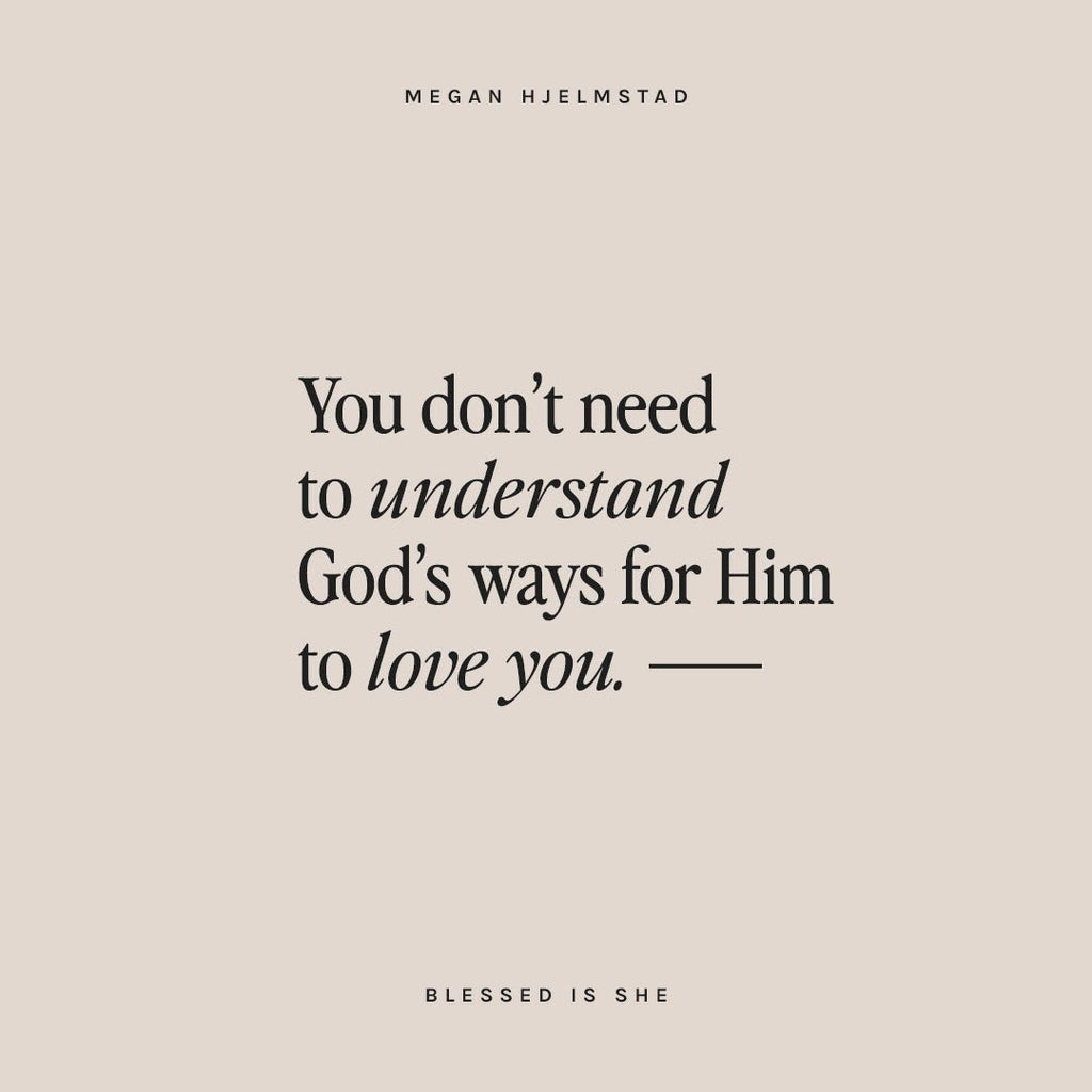 You Don't Need to Understand - Blessed Is She
