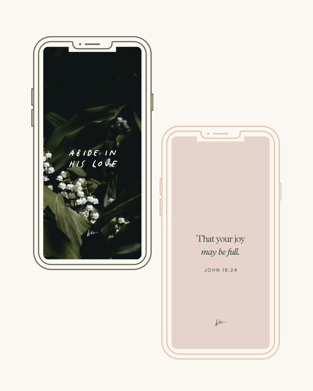 Abide in His Love lock screens
