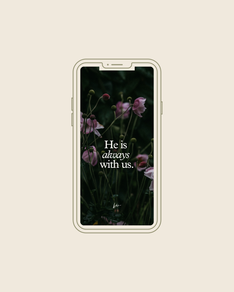 Lock screen featuring scripture from John 