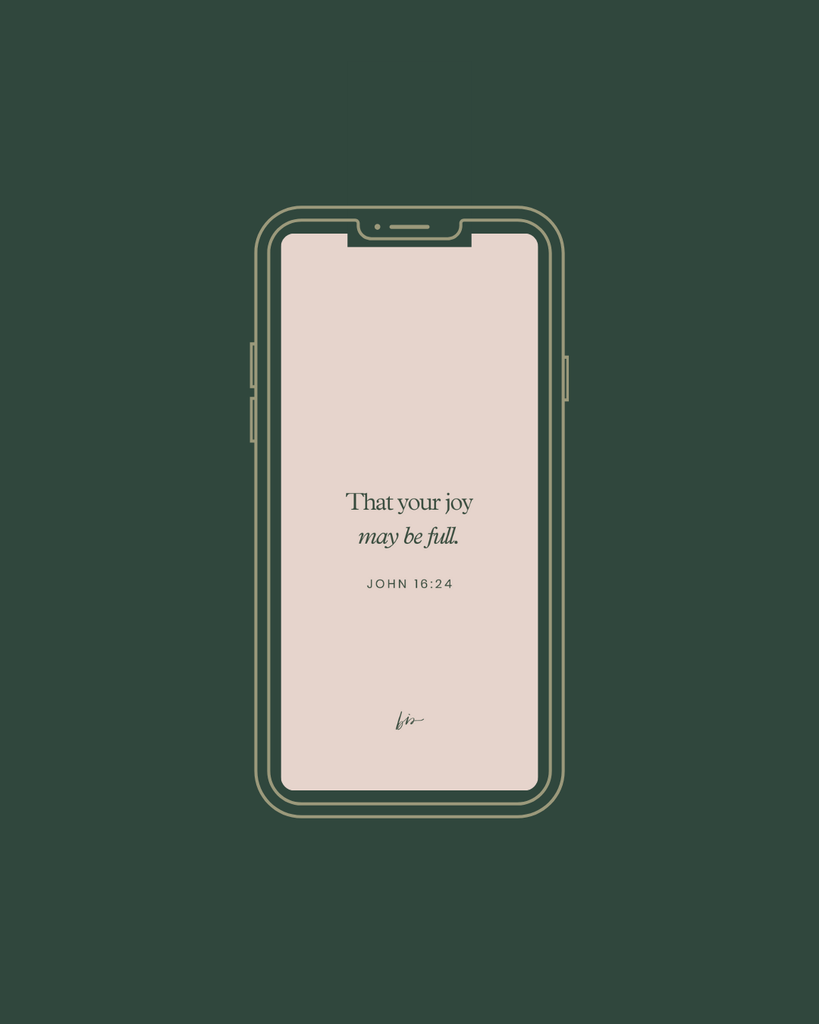 Lock screen with scripture from John