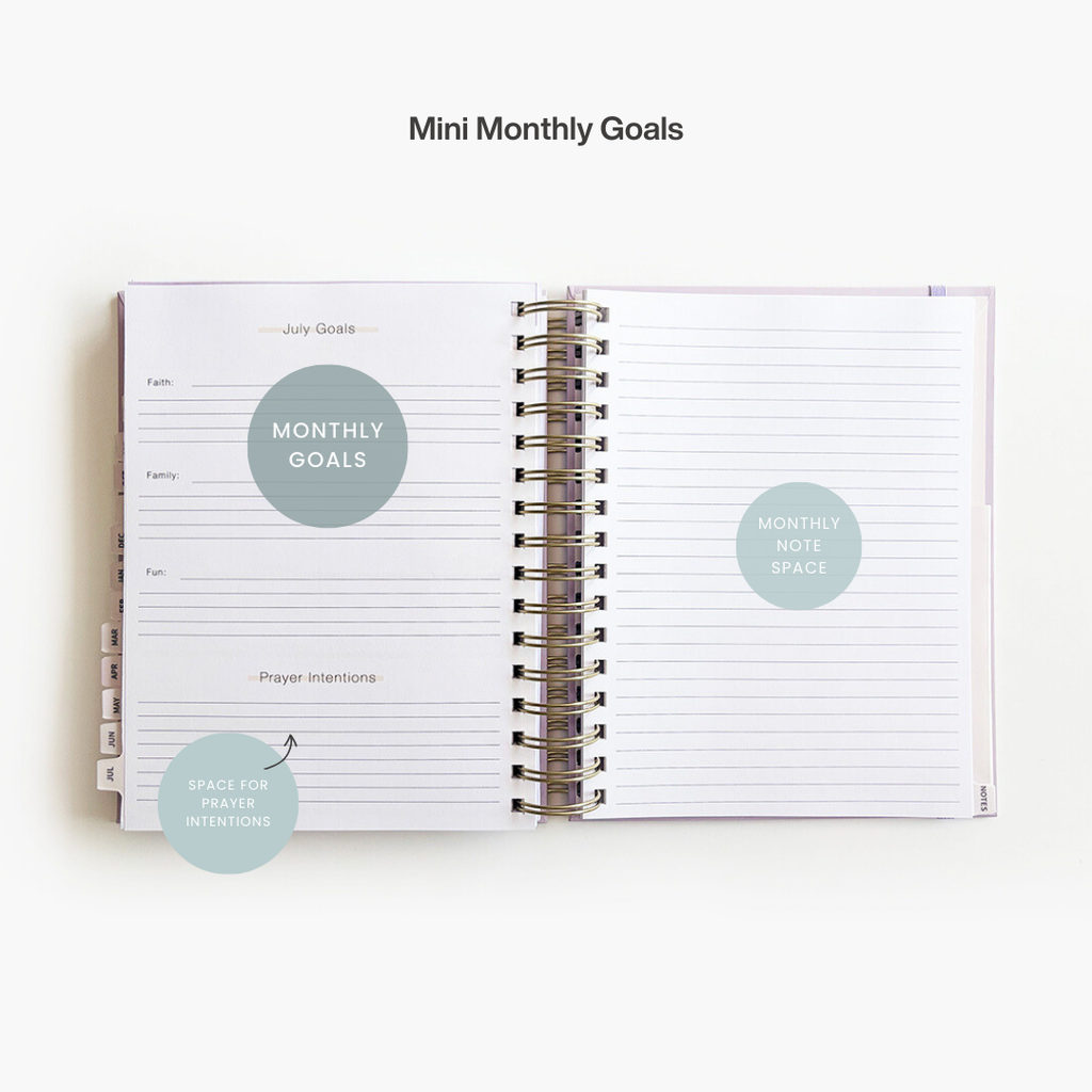 Liturgical Planner with Monthly Goals