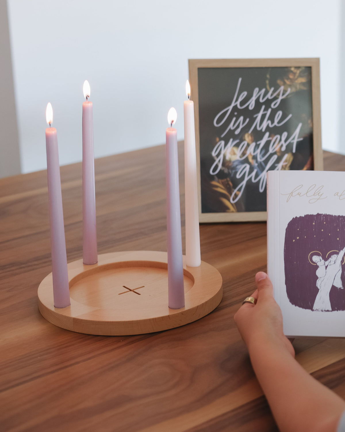 Advent Wreath from Blessed is She