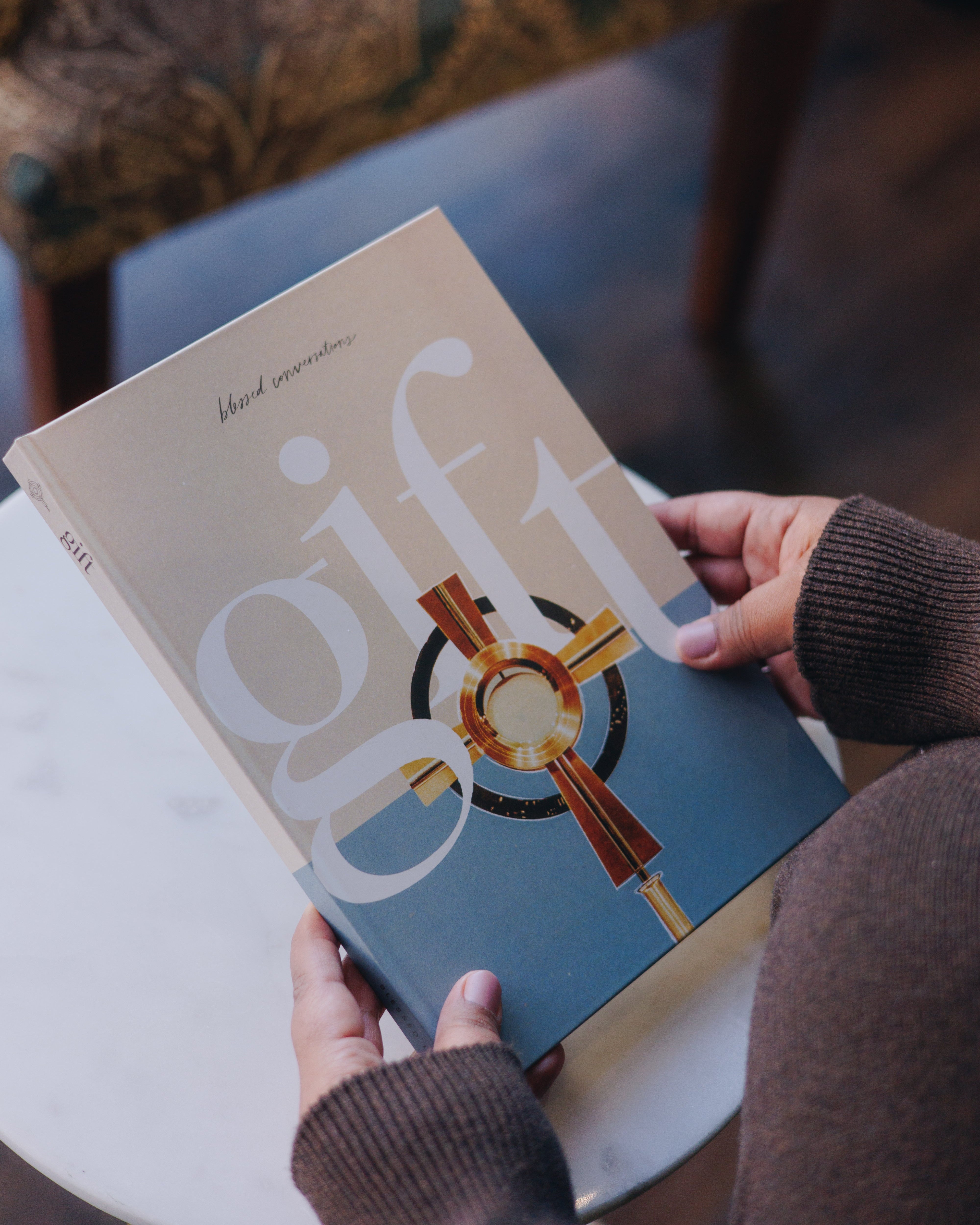 Hardcover Eucharist study guide with full-color pages