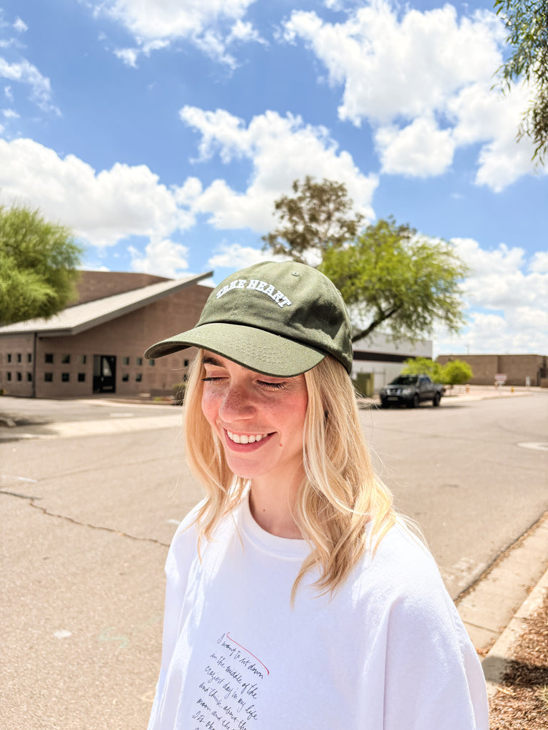 Take Heart Green Dad Hat