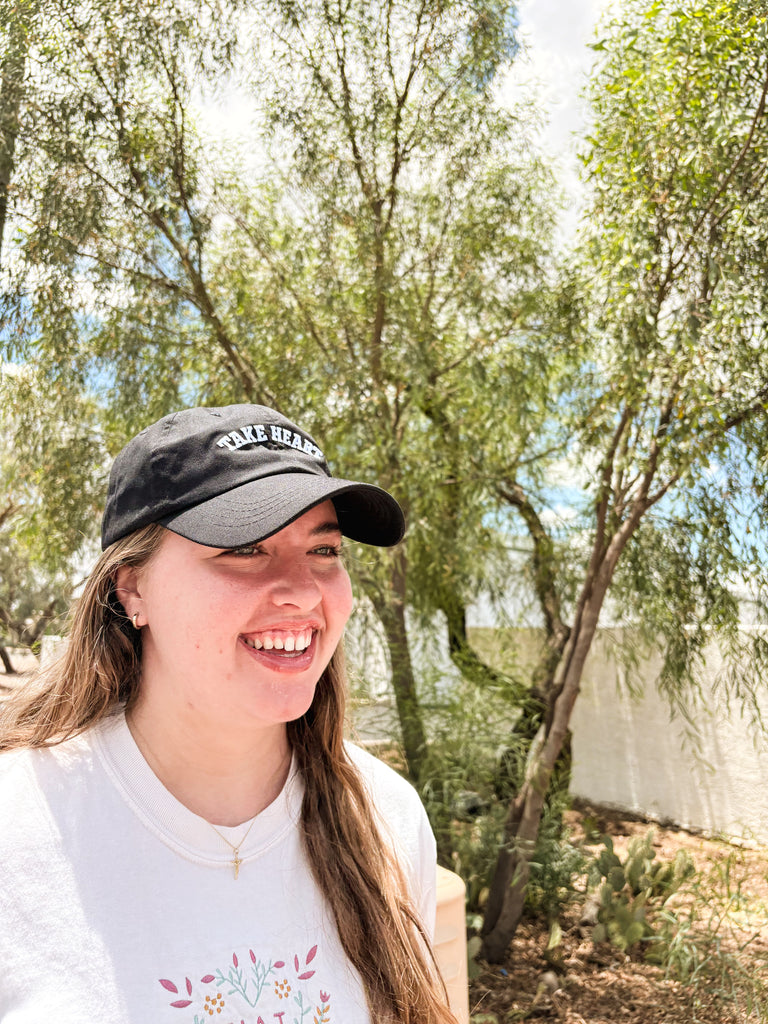 Take Heart Black Dad Hat
