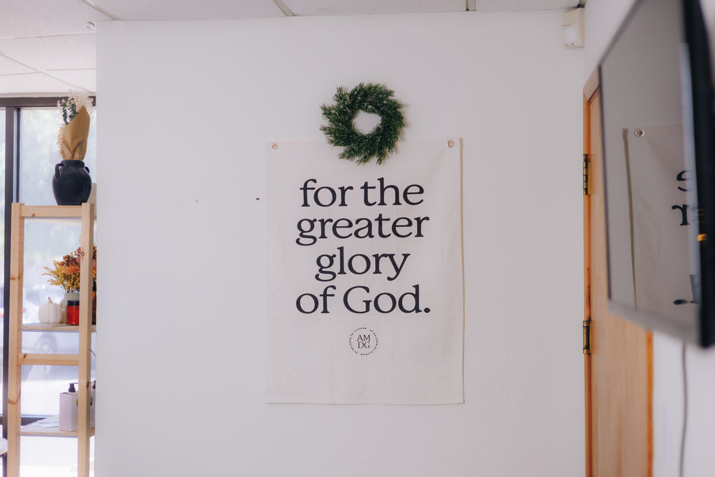 banner for catholic home