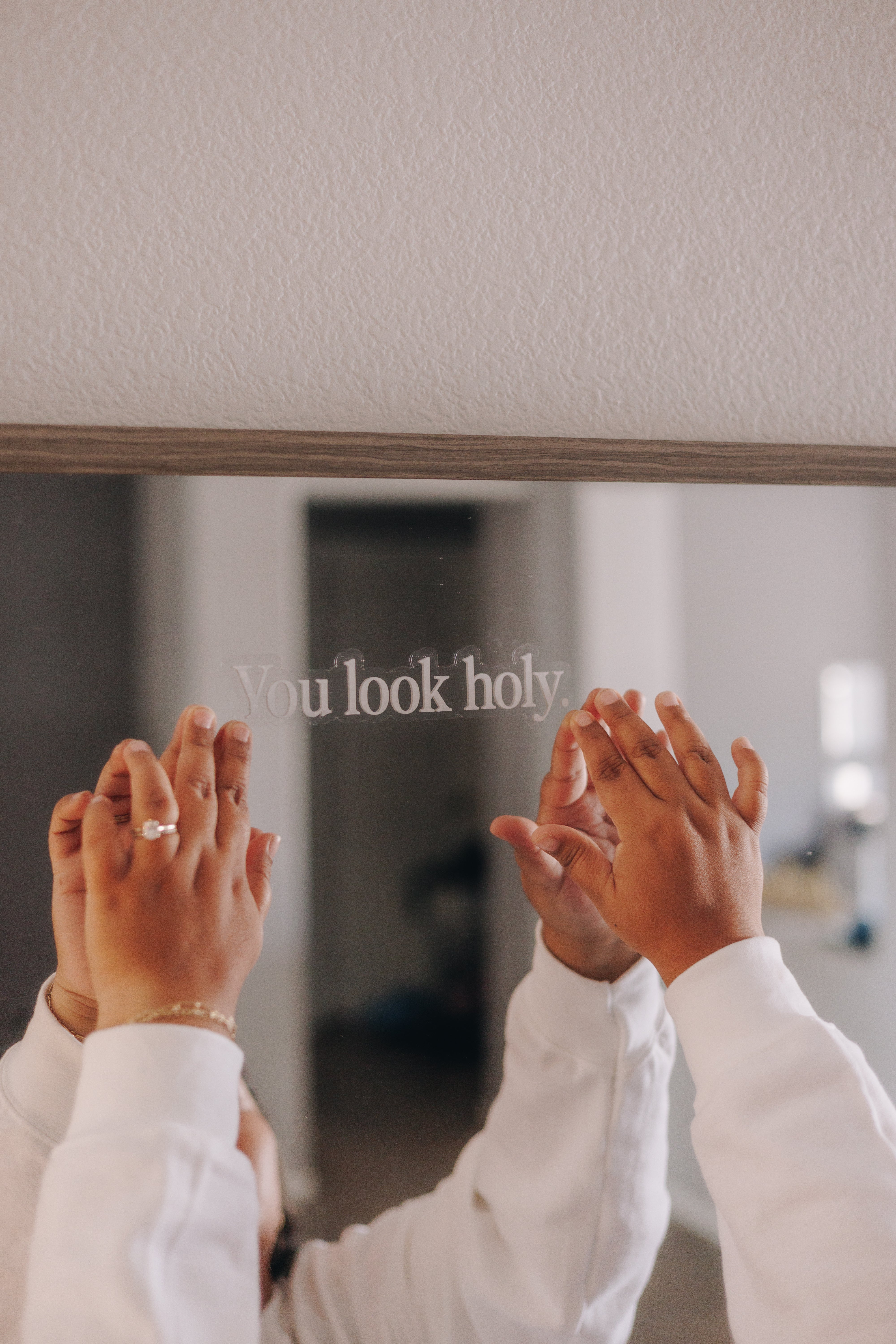 Faith-Based Reusable Mirror Clings – Inspirational Christian Mirror Stickers