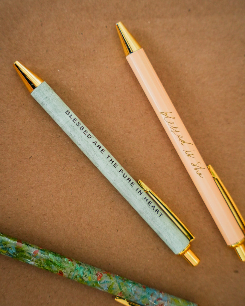Pen Set // Pure In Heart **PRE ORDER SHIPS IN JUNE** - Blessed Is She Accessories