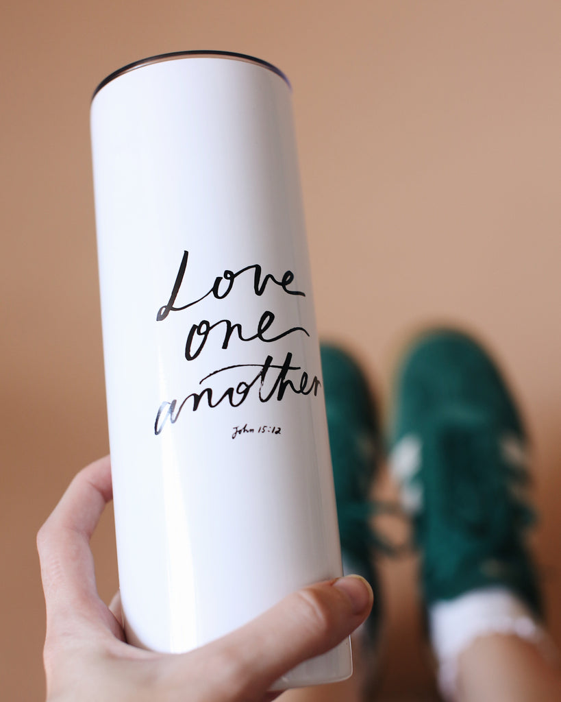 love one another tumbler