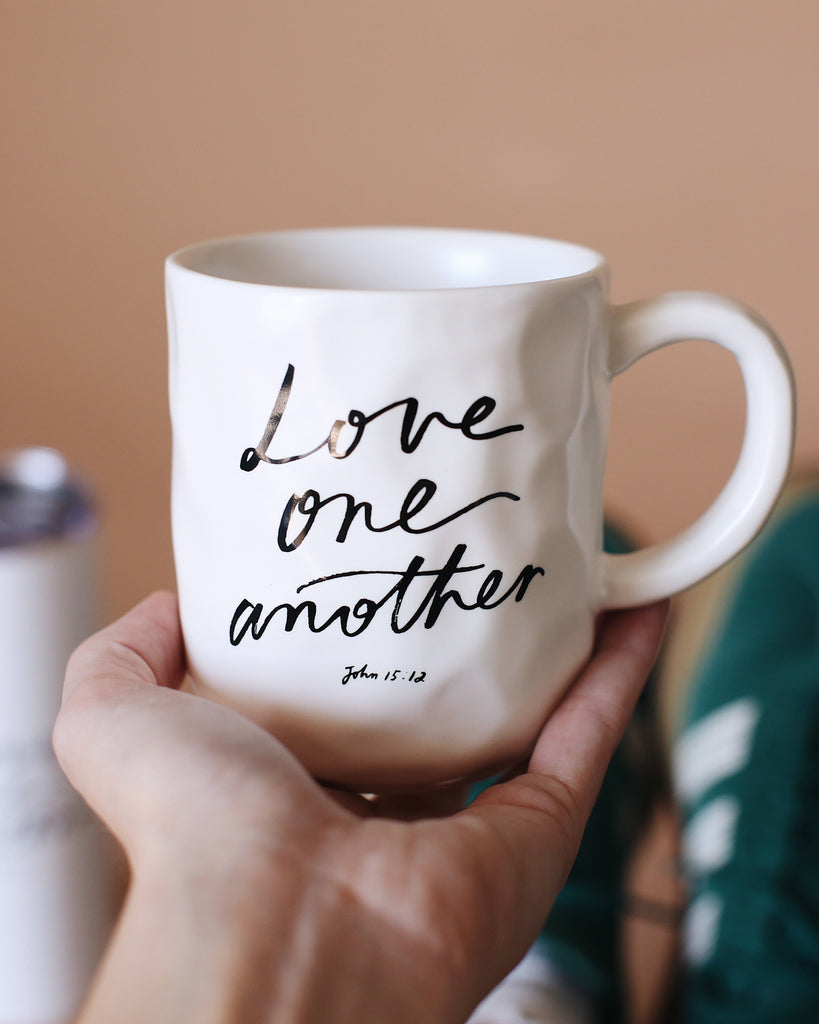 love one another christian mug