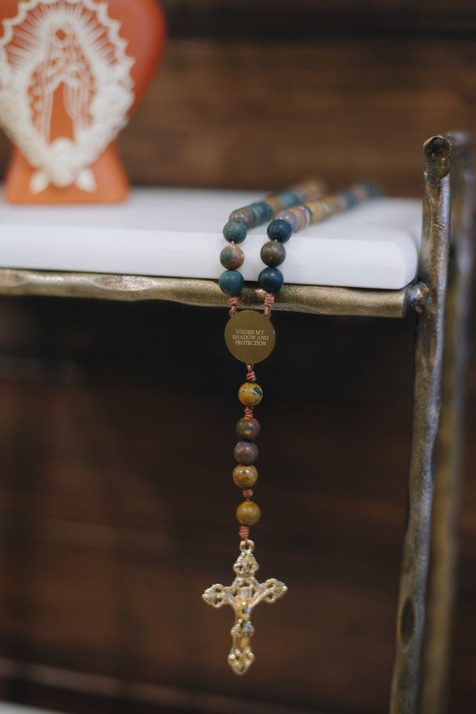 Close up of Our Lady of Guadalupe Rosary