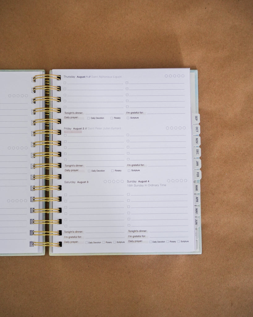 Catholic Academic Liturgical Planner // Mini Layout **PRE-ORDER** - Blessed Is She Planner