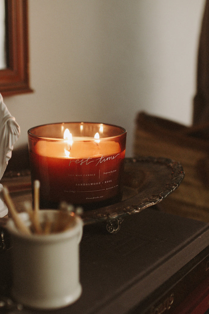 candle inspired by Jesus