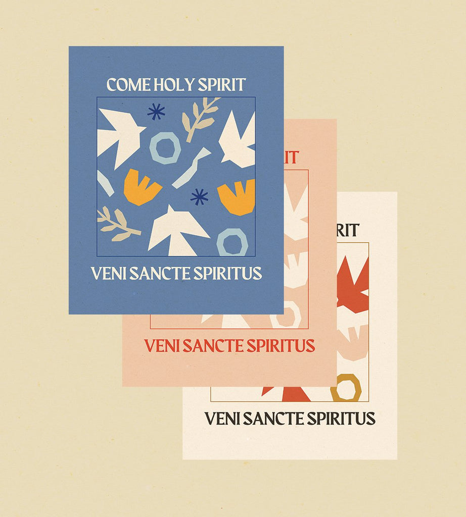 Come Holy Spirit // Digital Download Art Print - Blessed Is She Posters & Prints