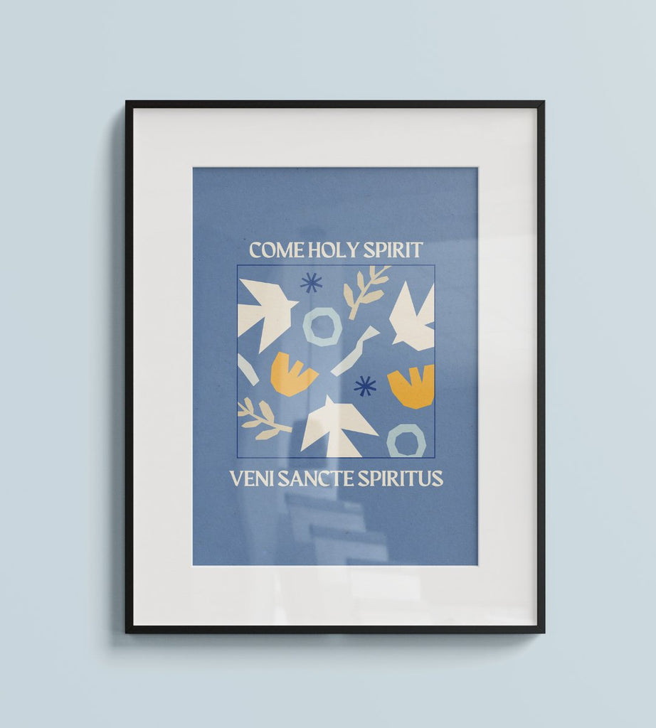 Come Holy Spirit // Digital Download Art Print - Blessed Is She Posters & Prints