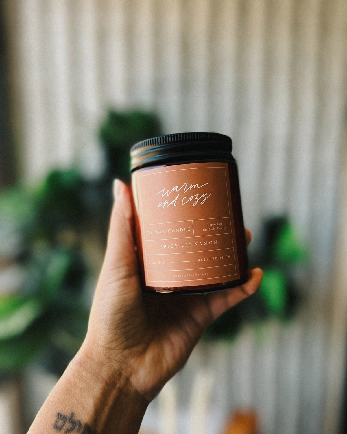 Warm and Cozy Candle Inspired by The Holy Family Soy Candle