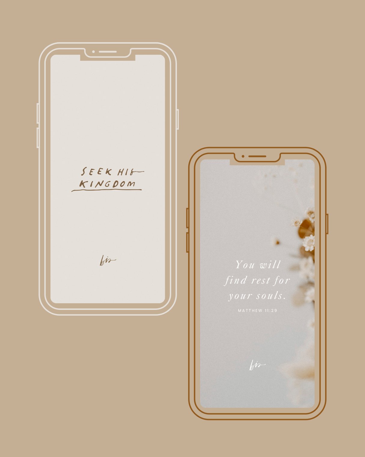Gospel of Matthew Lock Screens - Blessed Is She Books, Digital Download
