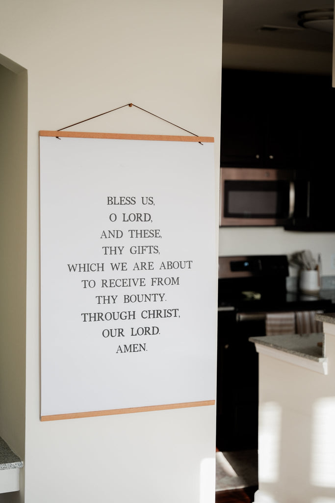 Grace Before Meals Poster (2 Sizes) - Blessed Is She Posters & Prints