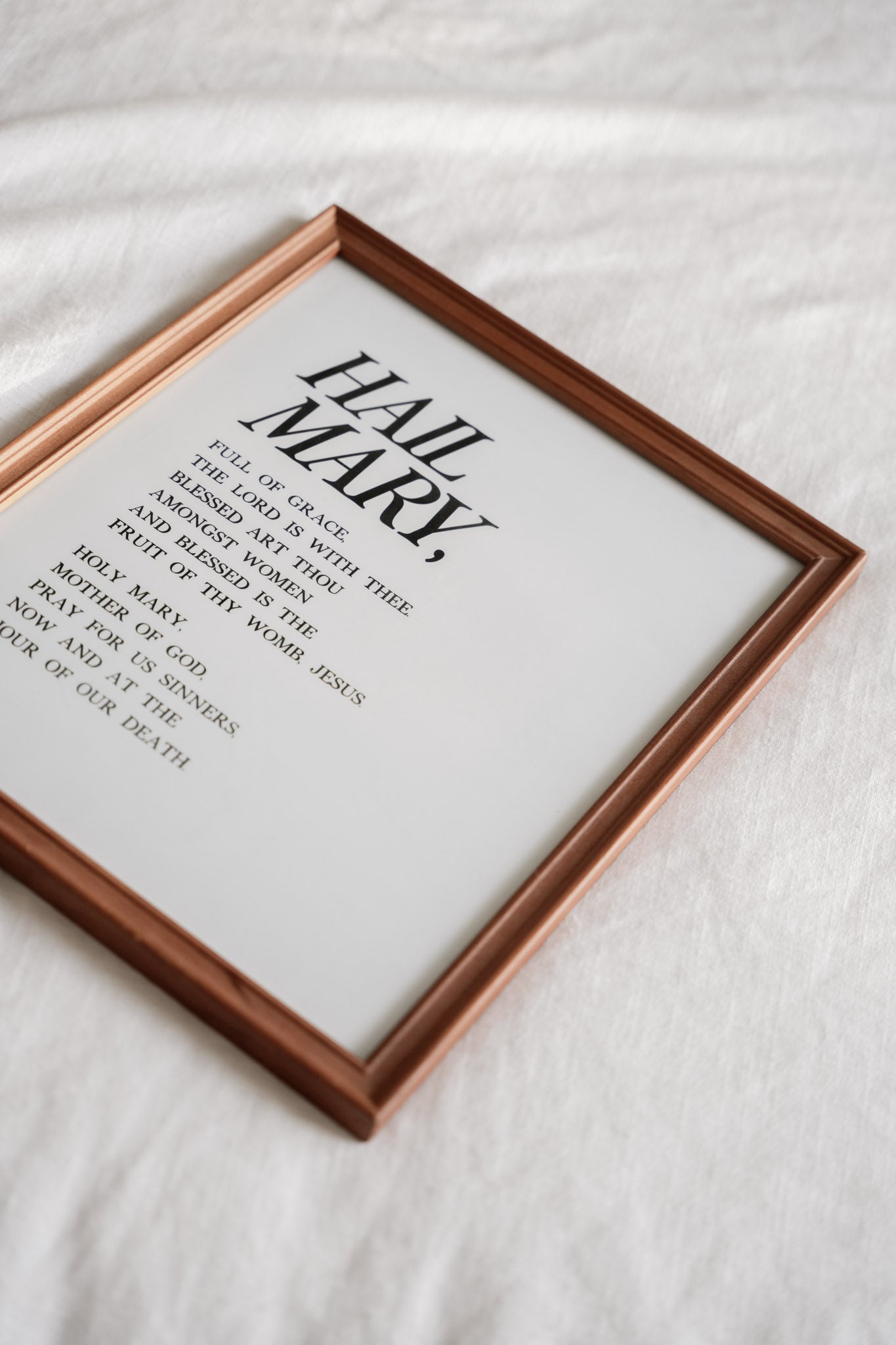 Hail Mary Poster (2 Sizes) - Blessed Is She Posters & Prints