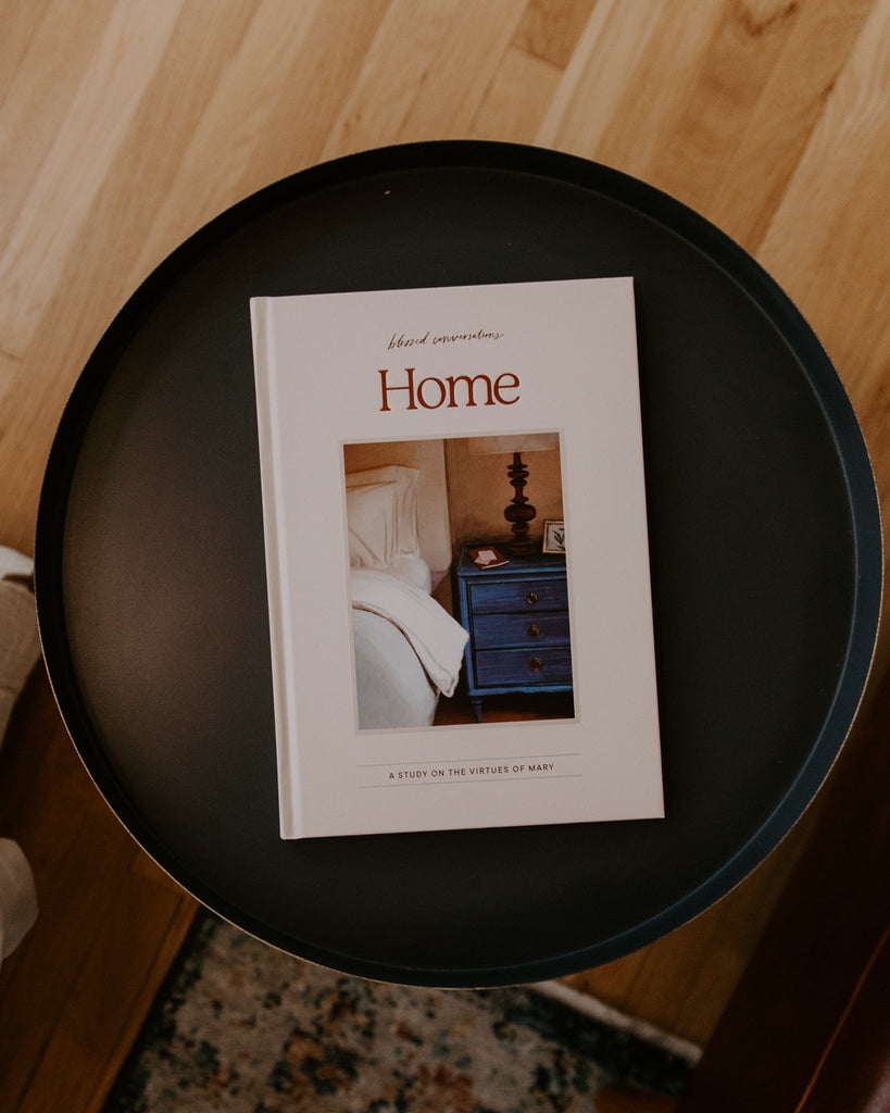 Home // Blessed Conversations Catholic Study on the Virtues of Mary - Blessed Is She Books