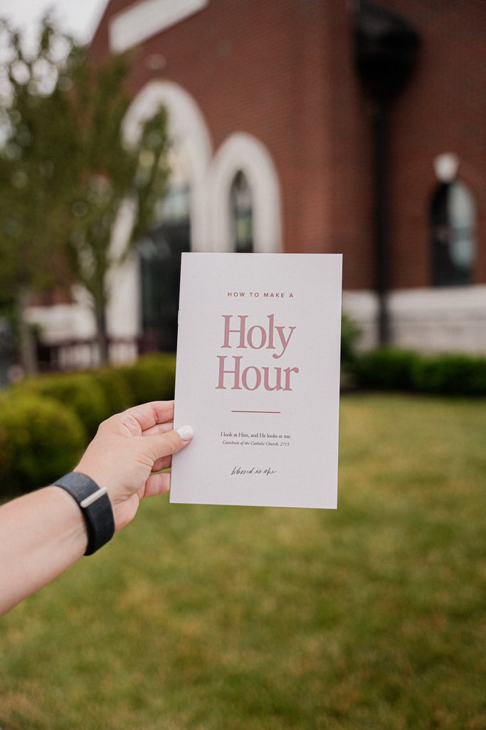 How to Make A Holy Hour // Booklet - Blessed Is She Cards