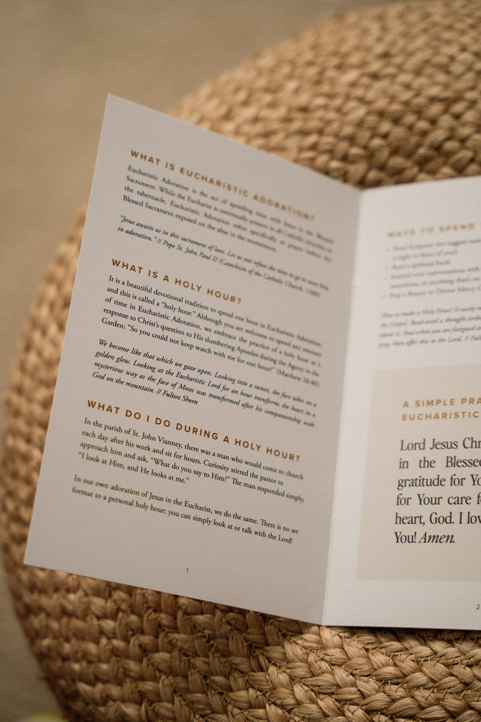 How to Make A Holy Hour // Booklet - Blessed Is She Cards