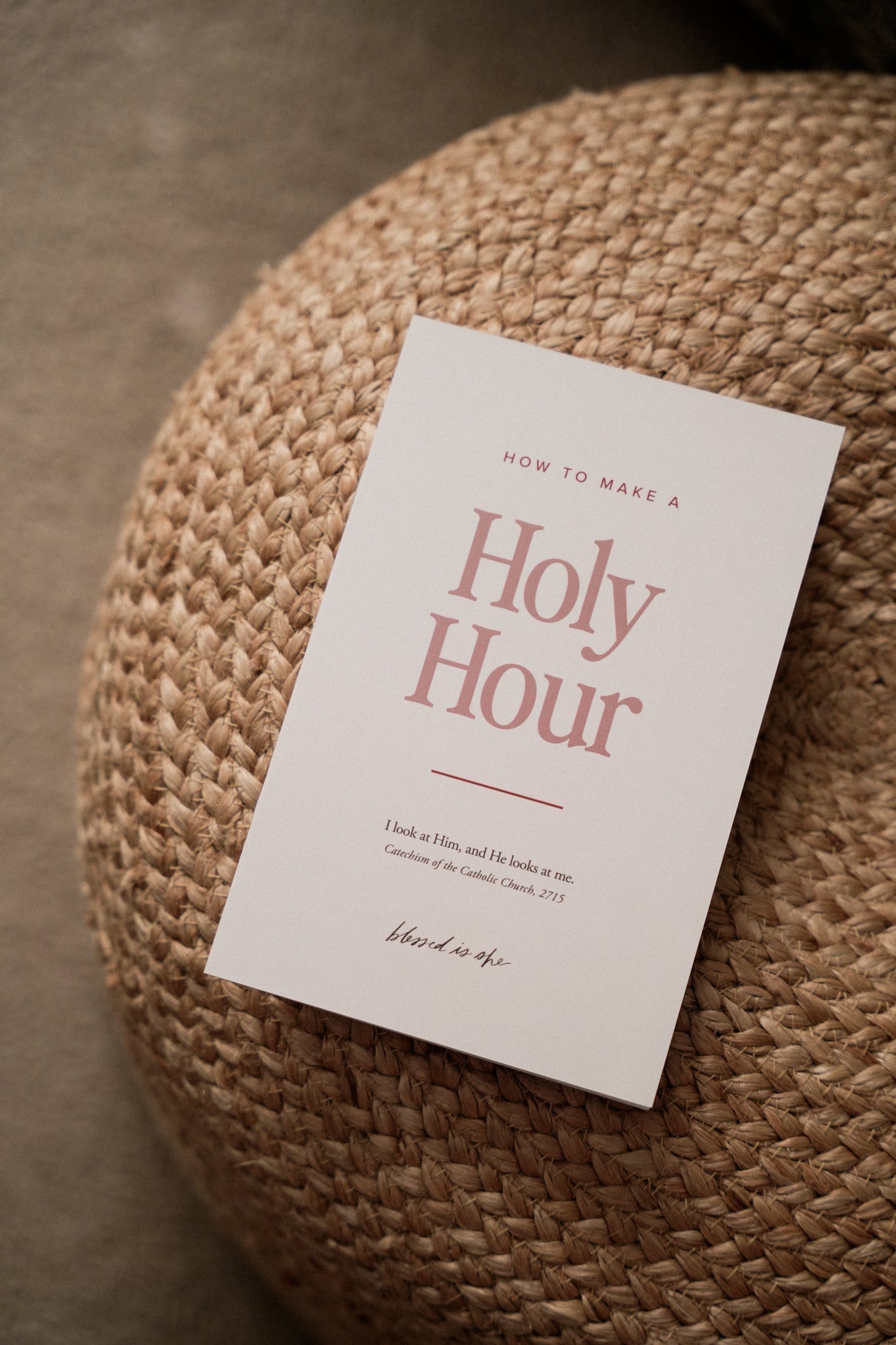 How to Make A Holy Hour // Booklet - Blessed Is She Cards