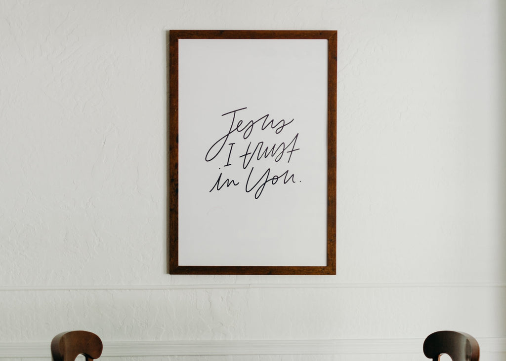 Jesus I Trust in You Poster - Blessed Is She
