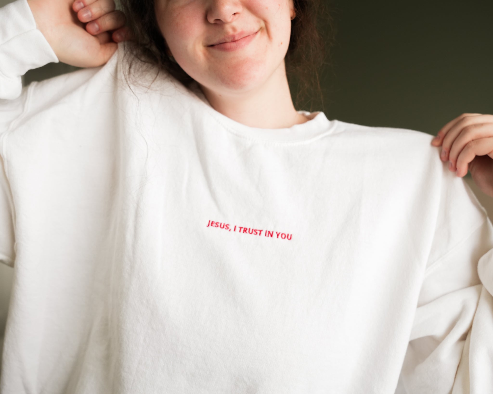Jesus I Trust In You Sweatshirt - Blessed Is She Apparel