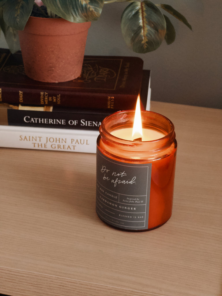 Catholic Candle inspired by JPII