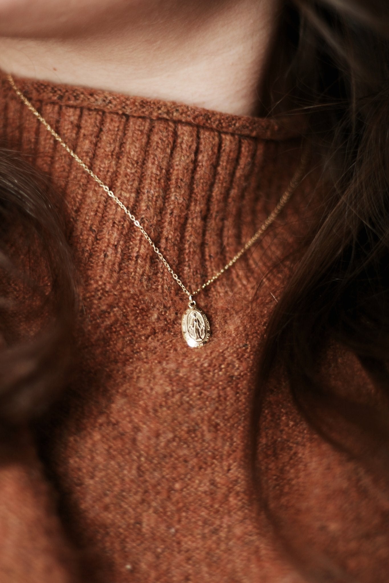 Miraculous Medal Necklace - Blessed Is She Jewelry