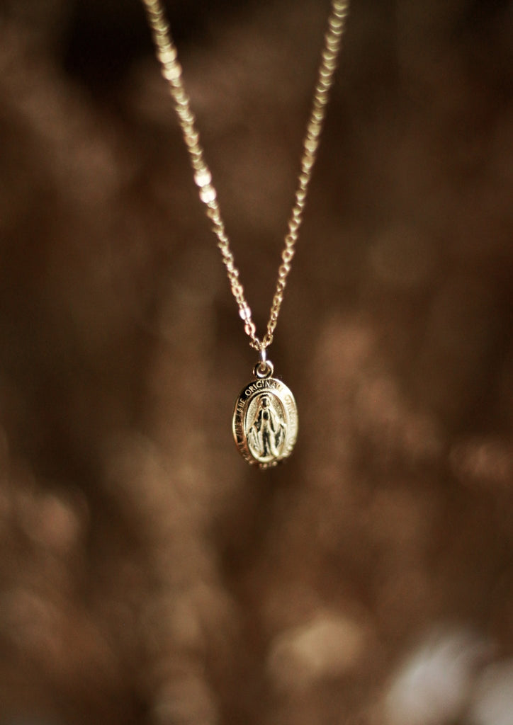Miraculous Medal Necklace - Blessed Is She Jewelry