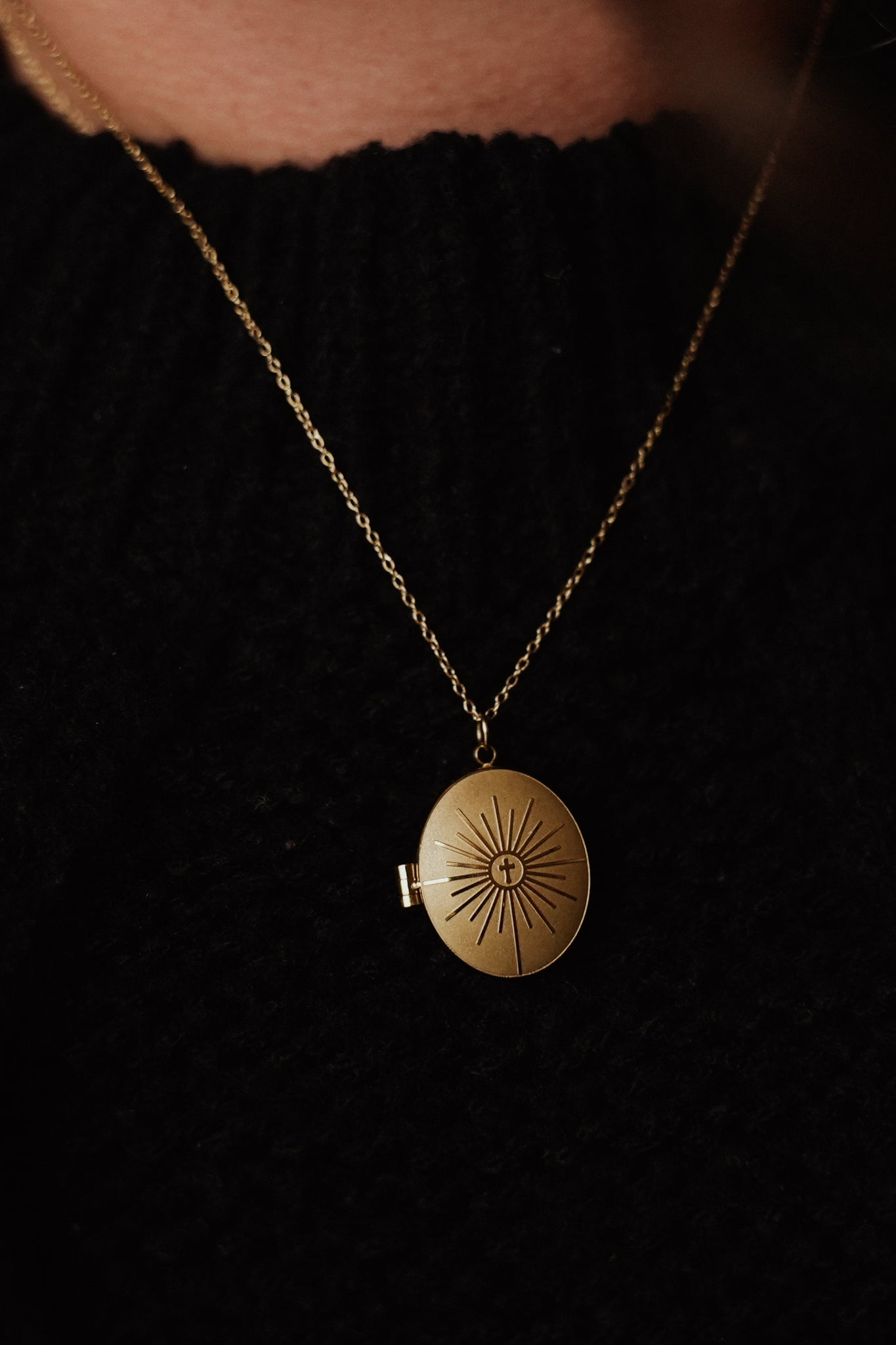 Gold Monstrance Locket